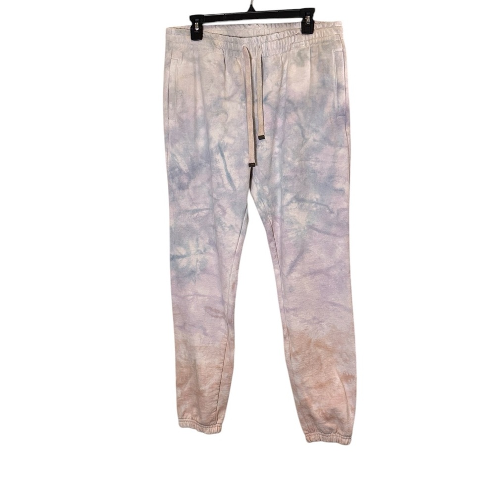 Talentless Women’s Pastel Tie-Dye Cotton Heavy Weight Jogger Sweatpants Sz XL